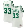 Moderno Larry Bird Boston Celtics Hardwood Classics 1985/86 Swingman Jersey White/Kelly Green