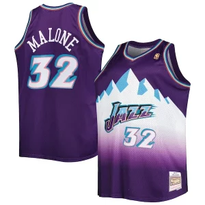 Maravilloso Único Karl Malone Utah Jazz Big & Tall Hardwood Classics 1996/97 Swingman Jersey Purple/White