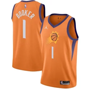 Maravilloso Clásico Comodo Devin Booker Phoenix Suns Jordan Brand 2020/21 Swingman Jersey Statement Edition Orange