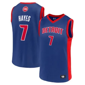 Robusto Estupendo Men's Killian Hayes Blue Detroit Pistons Team Player Jersey