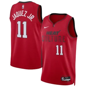 Cool Delicioso Jaime Jaquez Jr. Miami Heat Nike Unisex 2024/25 Swingman Player Jersey City Edition Red