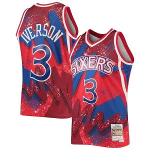 Práctico Bonito Allen Iverson Philadelphia 76ers Hardwood Classics 1996/97 Hyper Hoops Swingman Jersey Red