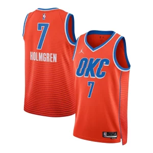 Práctico Único Chet Holmgren Oklahoma City Thunder Jordan Brand Unisex Swingman Jersey Statement Edition Orange