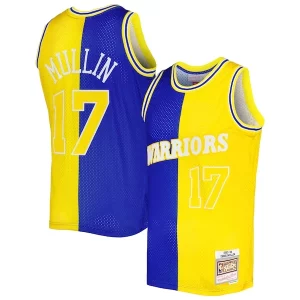 Exquisito Atractivo Chris Mullin Golden State Warriors Hardwood Classics 1993/94 Split Swingman Jersey Royal/Gold