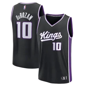 Estupendo Único Bonito DeMar DeRozan Sacramento Kings Fast Break Replica Player Jersey Icon Edition Black
