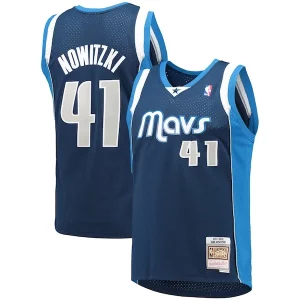 Duradero Versátil Elegante Dirk Nowitzki Dallas Mavericks 2011/12 Hardwood Classics Swingman Jersey Navy