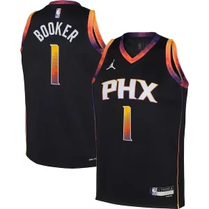 Magnífico Fantástico Versátil Devin Booker Phoenix Suns Jordan Brand Youth Swingman Jersey Statement Edition Black