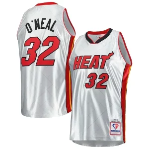 Versátil Estupendo Sofisticado Shaquille O'Neal Miami Heat 2005/06 Hardwood Classics 75th Anniversary Swingman Jersey Platinum