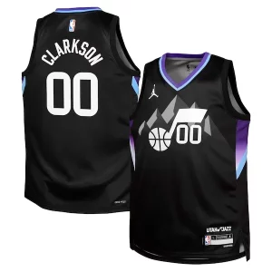 Estupendo Magnífico Chulo Jordan Clarkson Utah Jazz Jordan Brand Youth Swingman Jersey Statement Edition Black