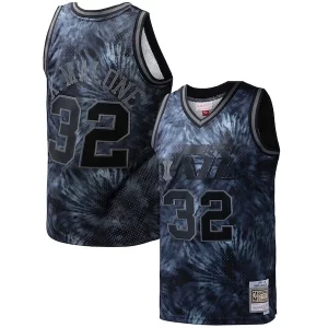 Hermoso Robusto Comodo Karl Malone Utah Jazz Hardwood Classics 1991/92 Tie Dye Swingman Jersey Black