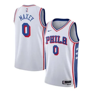 Genial Tyrese Maxey Philadelphia 76ers Nike Unisex Swingman Jersey Association Edition White