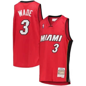 Hermoso Práctico Increíble Dwyane Wade Miami Heat Youth 2005/06 Hardwood Classics Swingman Jersey Red