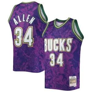 Duradero Ray Allen Milwaukee Bucks Hardwood Classics 2000/01 Lunar New Year Swingman Jersey Purple