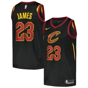 Resistente LeBron James Cleveland Cavaliers Nike Swingman Player Jersey Statement Edition Black