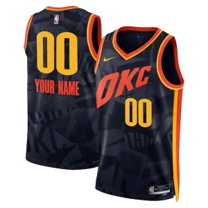 Fantástico Clásico Encantador Oklahoma City Thunder Nike Unisex 2023/24 Custom Swingman Jersey Navy City Edition