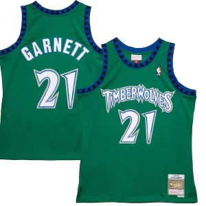 Resistente Kevin Garnett Minnesota Timberwolves 1997/98 Hardwood Classics Reload 2.0 Swingman Jersey Green