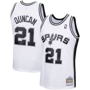 Original Cool Tim Duncan San Antonio Spurs 1998/99 Hardwood Classics Swingman Jersey White