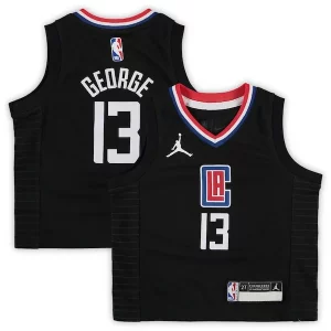 Exquisito Paul George LA Clippers Jordan Brand Toddler 2020/21 Jersey Black Statement Edition