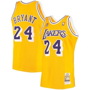 Sofisticado Men's Los Angeles Lakers Kobe Bryant Gold 2007 Hardwood Classics Authentic Jersey