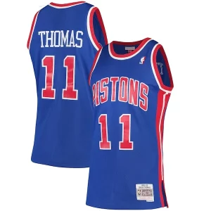 Exquisito Cool Isiah Thomas Detroit Pistons 1988/89 Hardwood Classics Swingman Jersey Blue