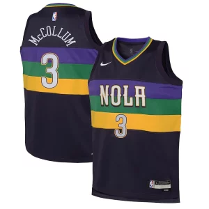 Clásico Robusto CJ McCollum New Orleans Pelicans Nike Youth Swingman Jersey City Edition Purple
