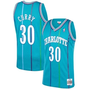 Maravilloso Exquisito Dell Curry Charlotte Hornets 1992/93 Hardwood Classics Swingman Jersey Teal