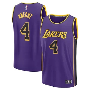 Moderno Delicioso Dalton Knecht Los Angeles Lakers Fast Break Replica Player Jersey Statement Edition Purple