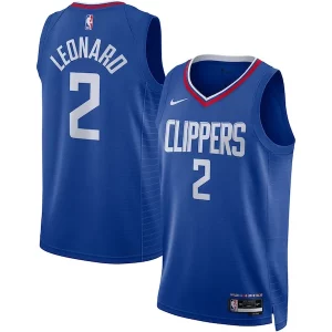 Estupendo Original Kawhi Leonard LA Clippers Nike Unisex Swingman Jersey Icon Edition Royal/White
