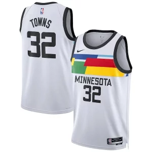 Comodo Karl Anthony Towns Minnesota Timberwolves Nike Unisex 2022/23 Swingman Jersey City Edition White