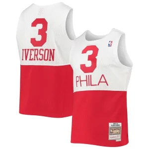 Delicioso Cool Estupendo Allen Iverson Philadelphia 76ers 2003/2004 Hardwood Classics Swingman Jersey White/Red