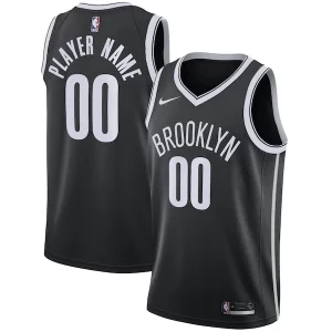 Comodo Único Brooklyn Nets Nike 2020/21 Swingman Custom Jersey Icon Edition Black