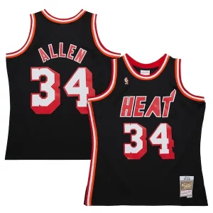 Increíble Moderno Ray Allen Miami Heat 2013/14 Hardwood Classics Swingman Jersey Black