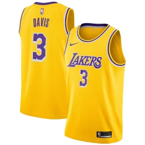 Versátil Resistente Anthony Davis Los Angeles Lakers Nike 2019/20 Swingman Jersey Gold Icon Edition