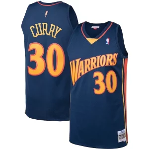Clásico Estupendo Stephen Curry Golden State Warriors 2009/10 Big & Tall Hardwood Classics Swingman Jersey Navy
