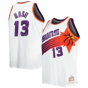 Fácil de llevar Encantador Steve Nash Phoenix Suns Big & Tall Hardwood Classics 1996/97 Swingman Jersey White/Black