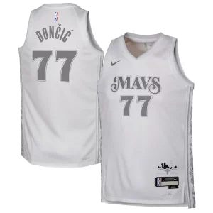 Exquisito Original Luka Dončić Dallas Mavericks Nike Youth 2024/25 Swingman Player Jersey City Edition White