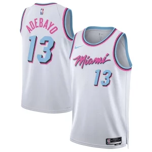 Genial Encantador Original Bam Adebayo Miami Heat Nike Unisex 2024/25 Swingman Player Jersey City Edition White