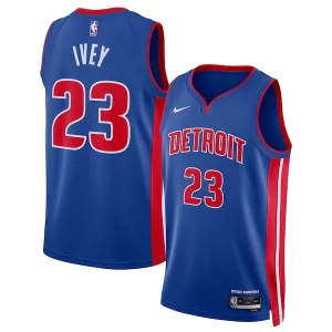 Versátil Clásico Práctico Jaden Ivey Detroit Pistons Nike Unisex 2022 NBA Draft First Round Pick Swingman Jersey Icon Edition Blue