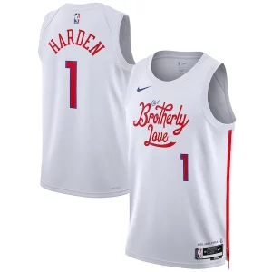 Cool Único Clásico James Harden Philadelphia 76ers Nike Unisex 2022/23 Swingman Jersey City Edition White