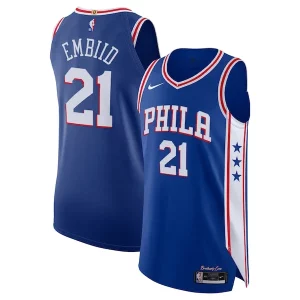 Fantástico Joel Embiid Philadelphia 76ers Nike Authentic Jersey Association Edition Royal