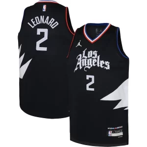 Lujoso Único Cool Kawhi Leonard LA Clippers Jordan Brand Youth Swingman Jersey Statement Edition Black