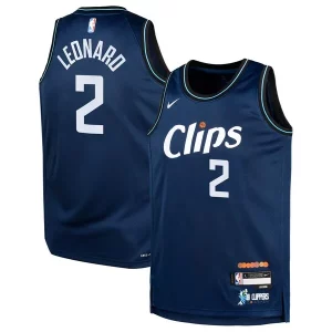 Resistente Genial Kawhi Leonard LA Clippers Nike Youth Swingman Replica Jersey City Edition Navy