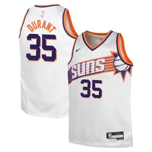 Fantástico Fácil de llevar Kevin Durant Phoenix Suns Nike Youth Swingman Jersey Association Edition White