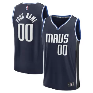 Bonito Duradero Original Dallas Mavericks Custom Fast Break Jersey Statement Edition Navy/Blue