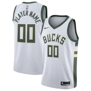 Resistente Milwaukee Bucks Nike 2020/21 Swingman Custom Jersey Association Edition White