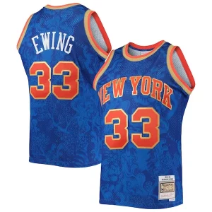 Sofisticado Patrick Ewing New York Knicks Hardwood Classics 1991/92 Lunar New Year Swingman Jersey Blue