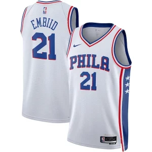Comodo Maravilloso Atractivo Joel Embiid Philadelphia 76ers Nike Unisex Swingman Jersey Association Edition White/Royal