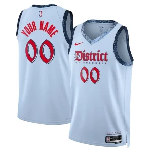 Encantador Cool Washington Wizards Nike Unisex 2024/25 Custom Swingman Jersey City Edition Powder Blue