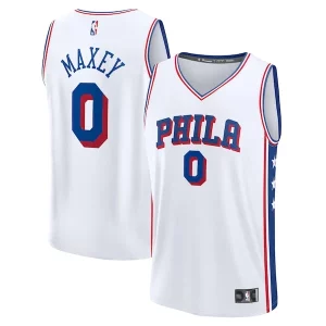 Delicioso Clásico Tyrese Maxey Philadelphia 76ers Youth Fast Break Replica Player Jersey Association Edition White