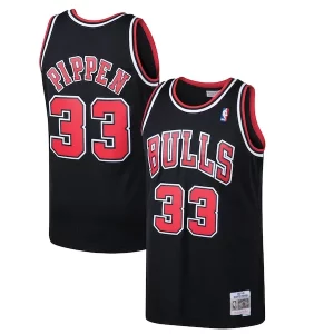 Increíble Scottie Pippen Chicago Bulls 1997/98 Hardwood Classics Swingman Jersey Black/White